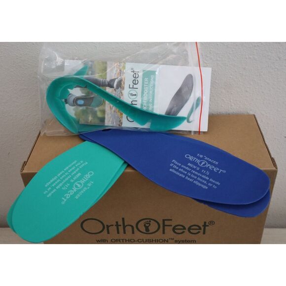 OrthoFeet Men's Sz 11.5D Blue Edgewater Stretch Orthopedic Sneakers - Picture 6 of 13